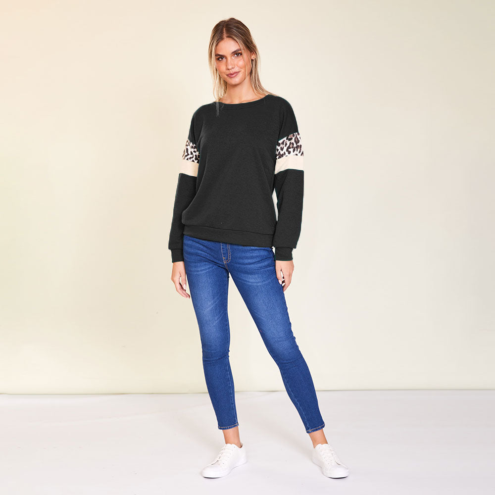 Ally Jumper (Black/Cream) - The Casual Company