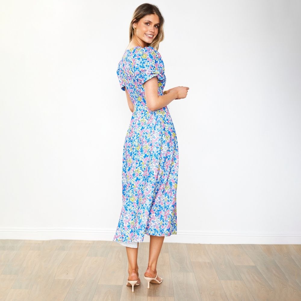 Flora Dress (Iris Cobalt)