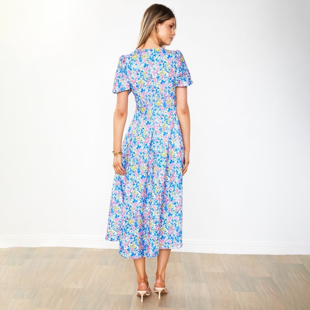 Flora Dress (Iris Cobalt)