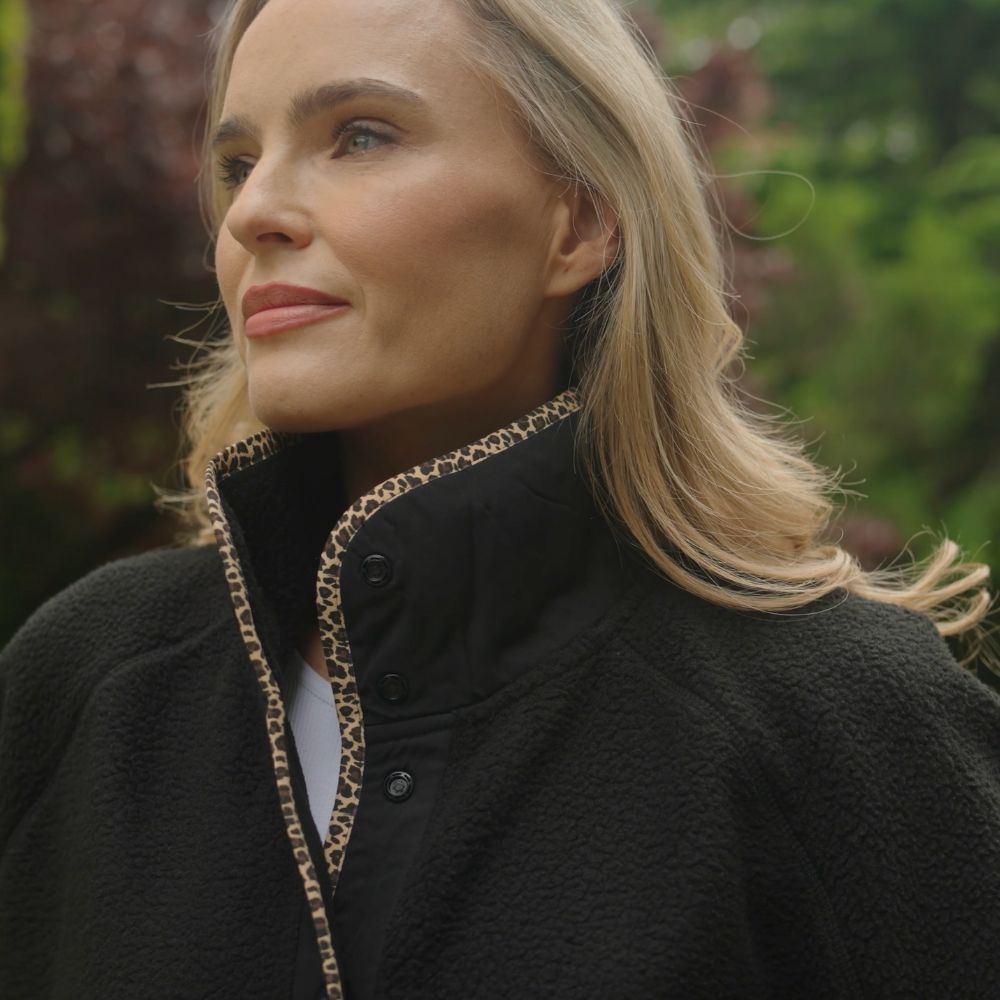 Molly Fleece Jacket (Black/Leopard Trim x Leopard/Black Trim) 2 for €99.00!