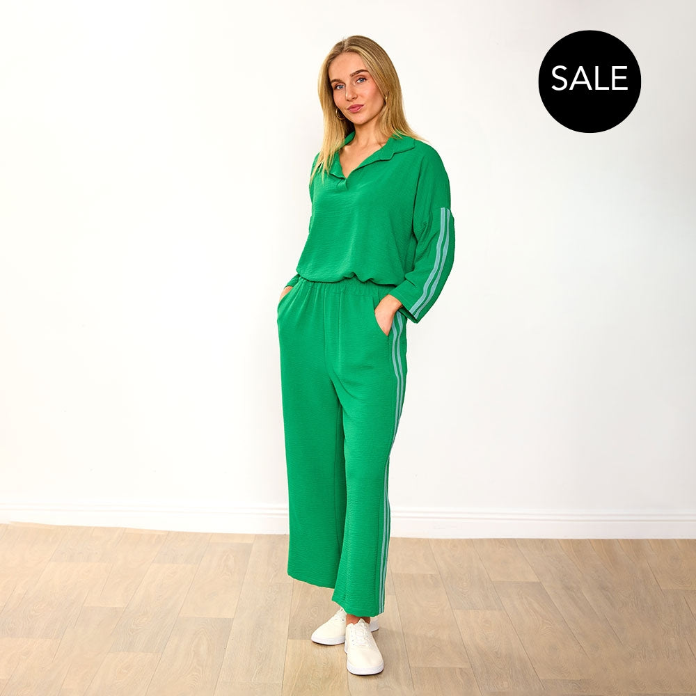 Clara Co-Ord (Green/Mint Stripe)