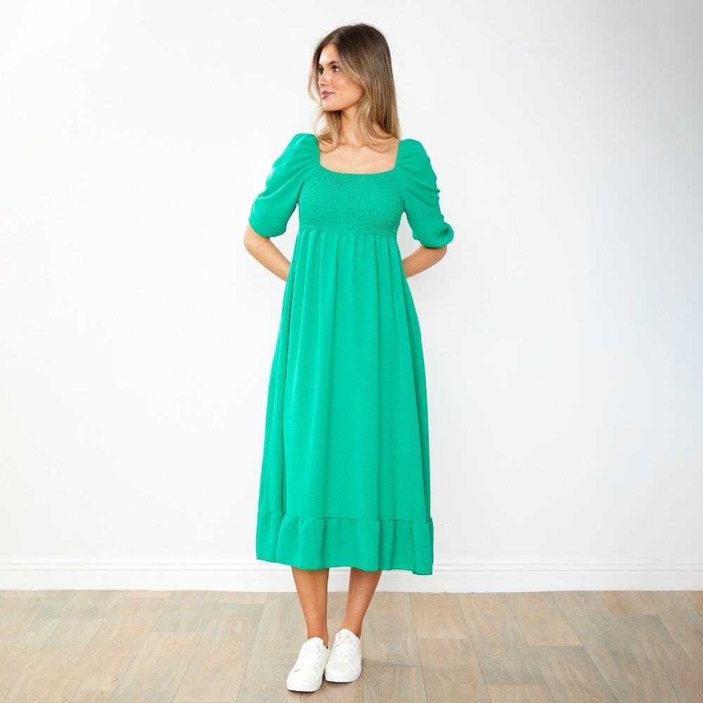 Vella Dress (Kelly Green)