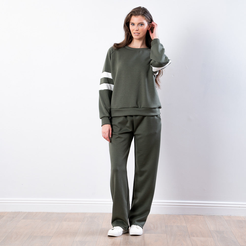 Jasmine Stripe Co-ord (Khaki)