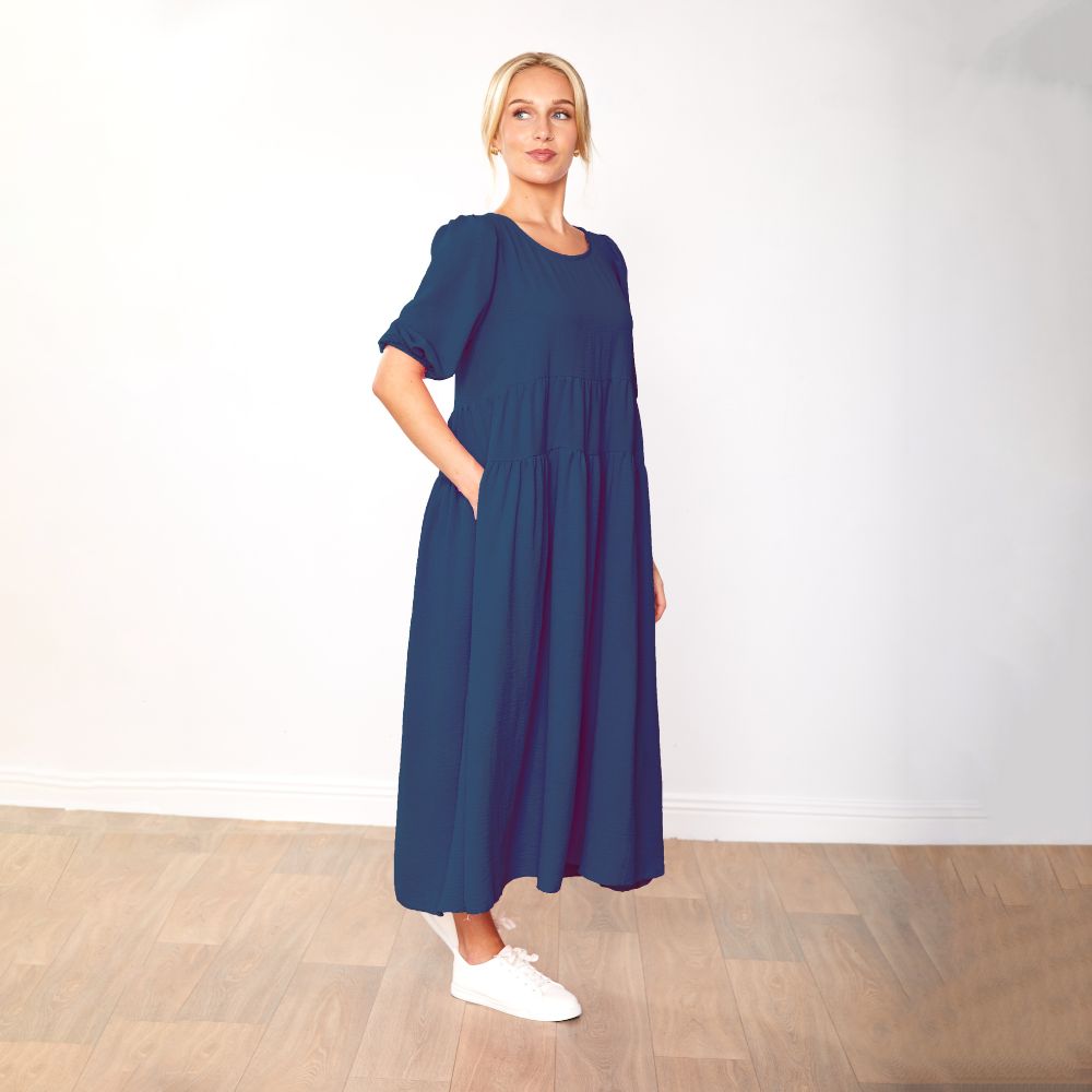 Jasmine Dress (Navy)