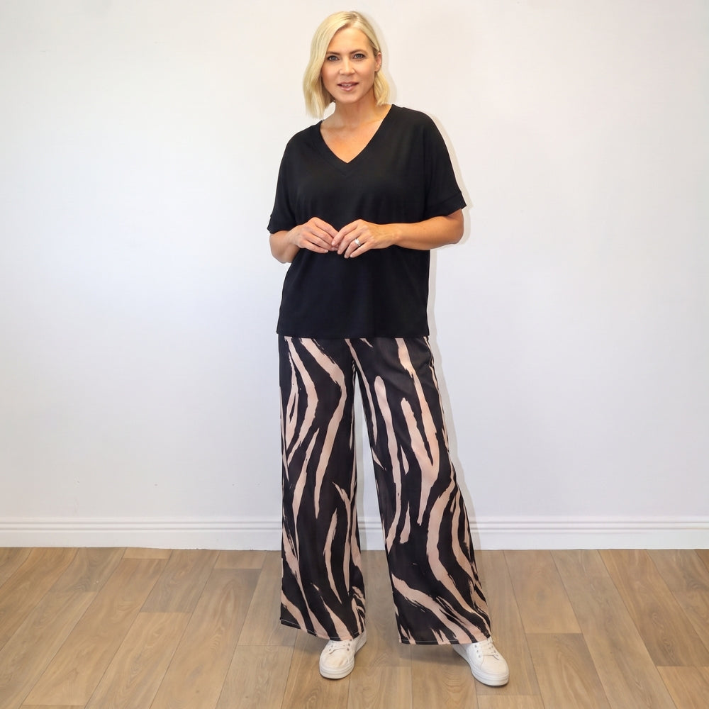 Zara Zebra Co-ord (Black)