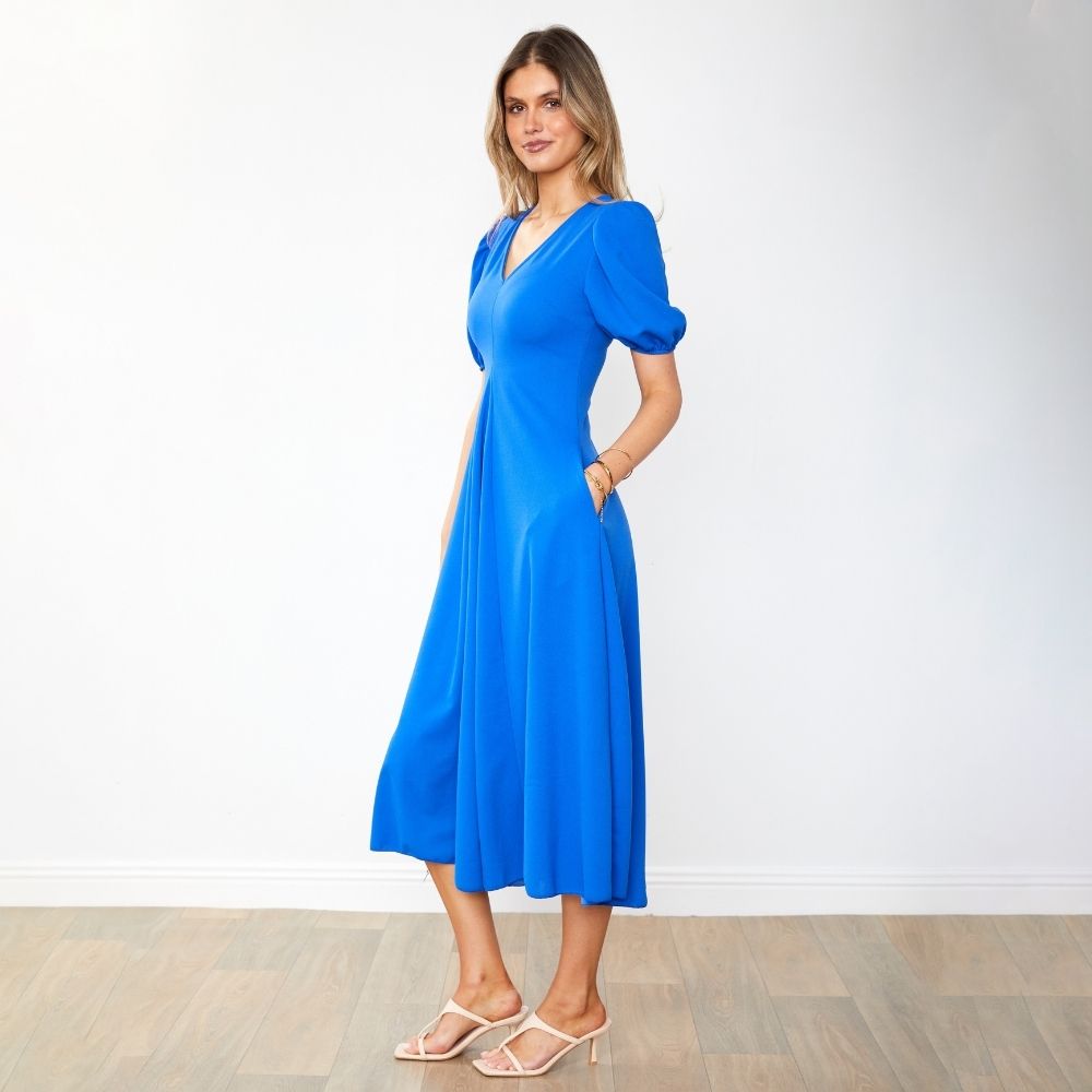 Flora Dress (Cobalt)