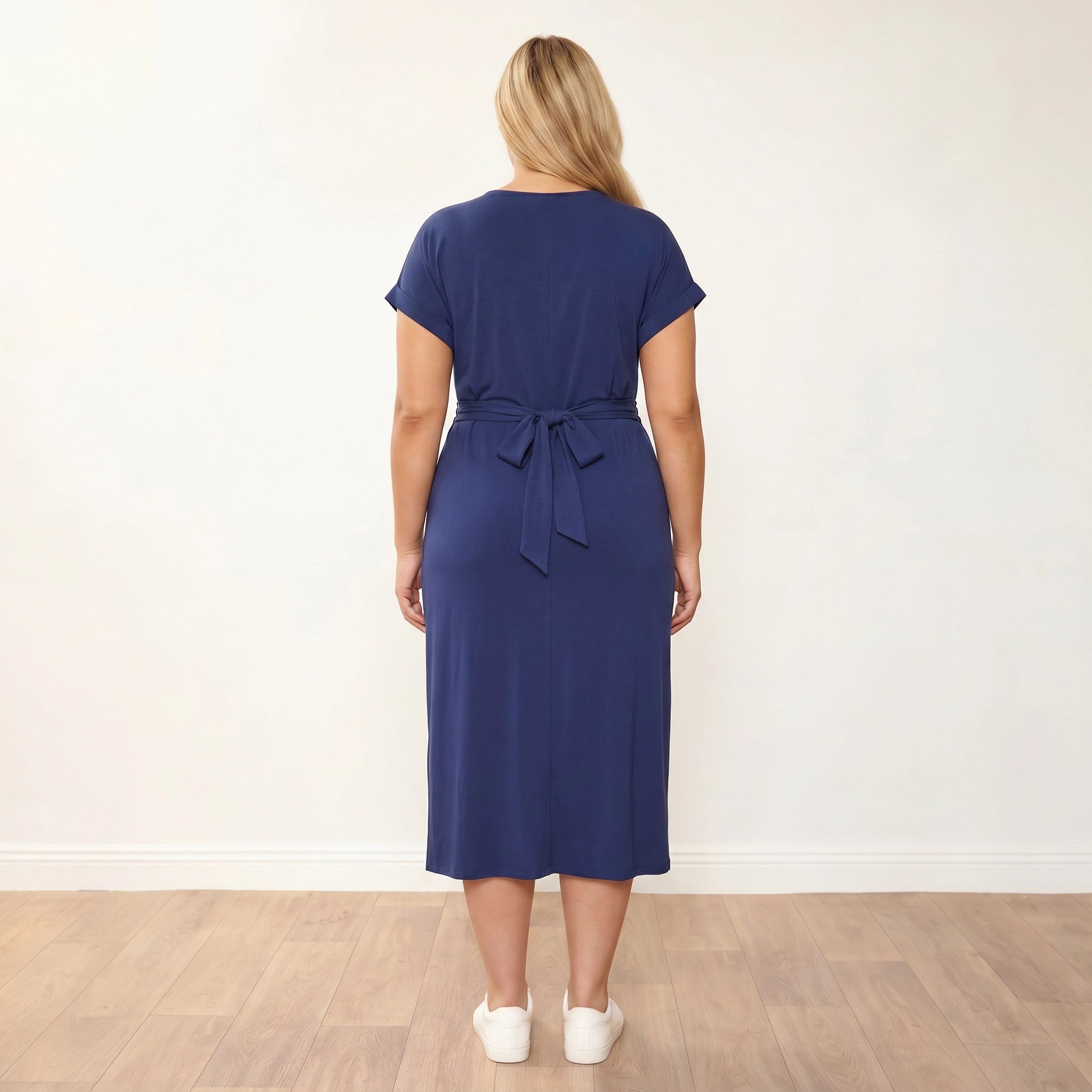 Lenny Dress in navy – women's dress – view 10