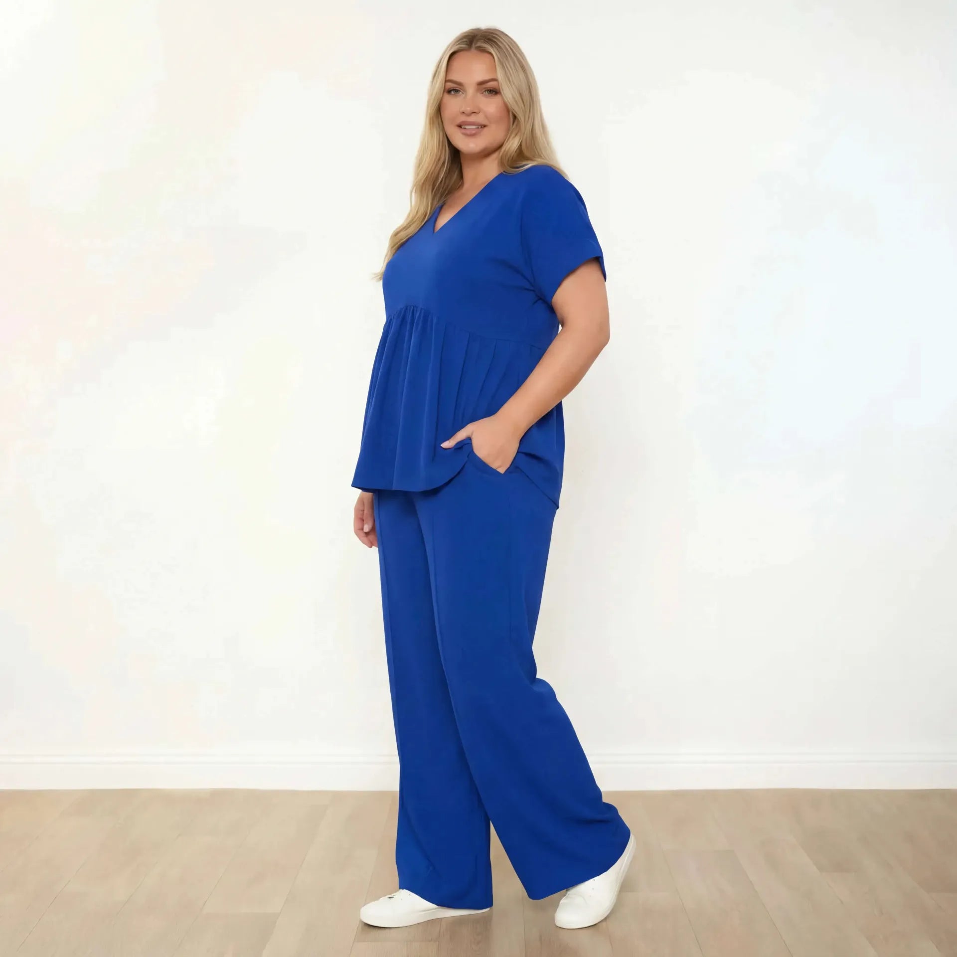 Tommy Co-Ord in cobalt – women's co-ord set – view 4