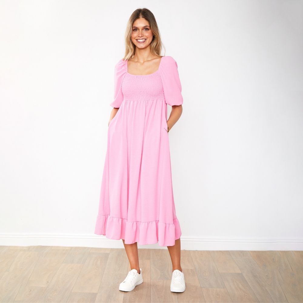 Vella Dress (Candy Pink)