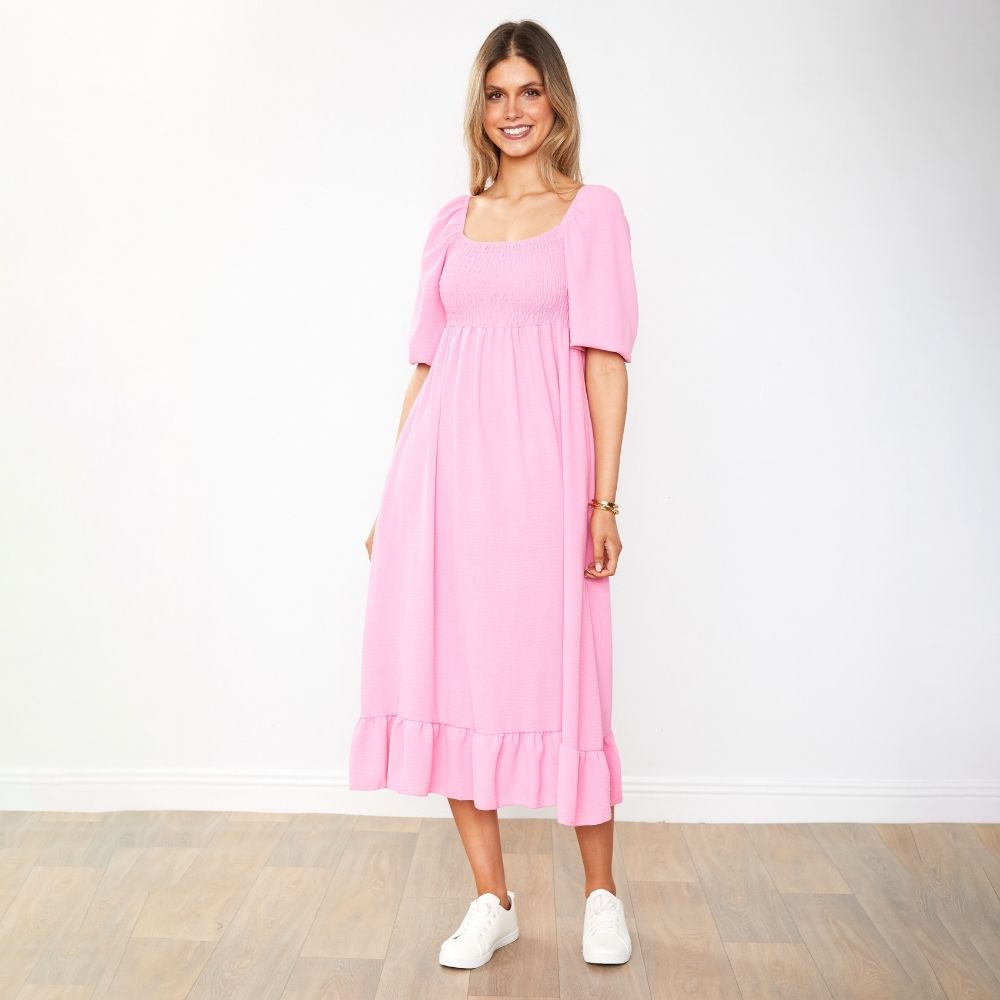 Vella Dress (Candy Pink)