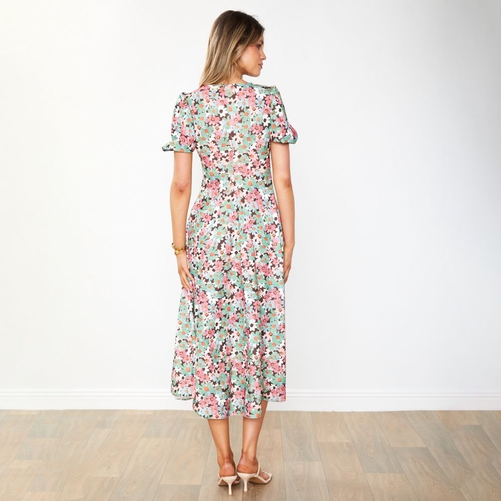 Flora Dress (Ditzy Bloom Lilac)