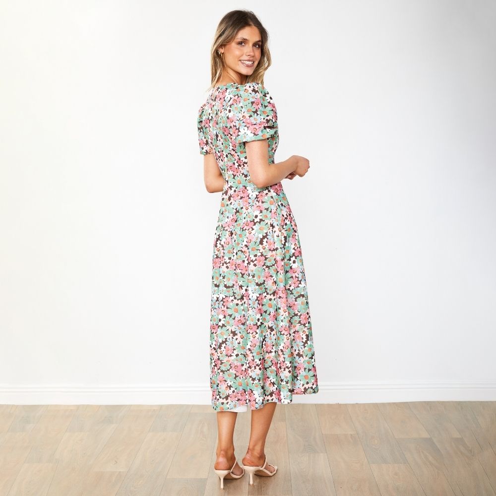 Flora Dress (Ditzy Bloom Lilac)