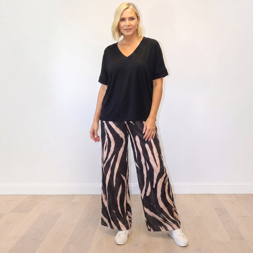 Zara Zebra Co-ord (Black)