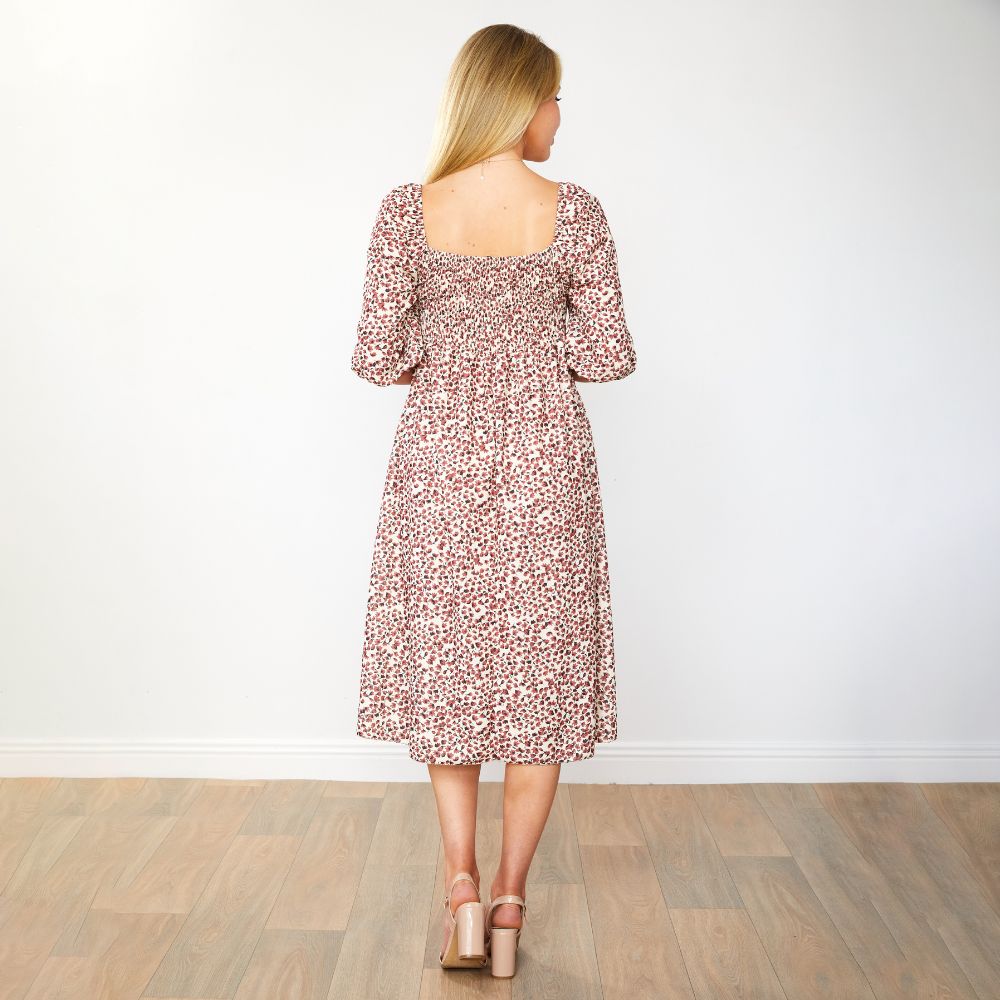 Georgia Dress (Ruby Flower)