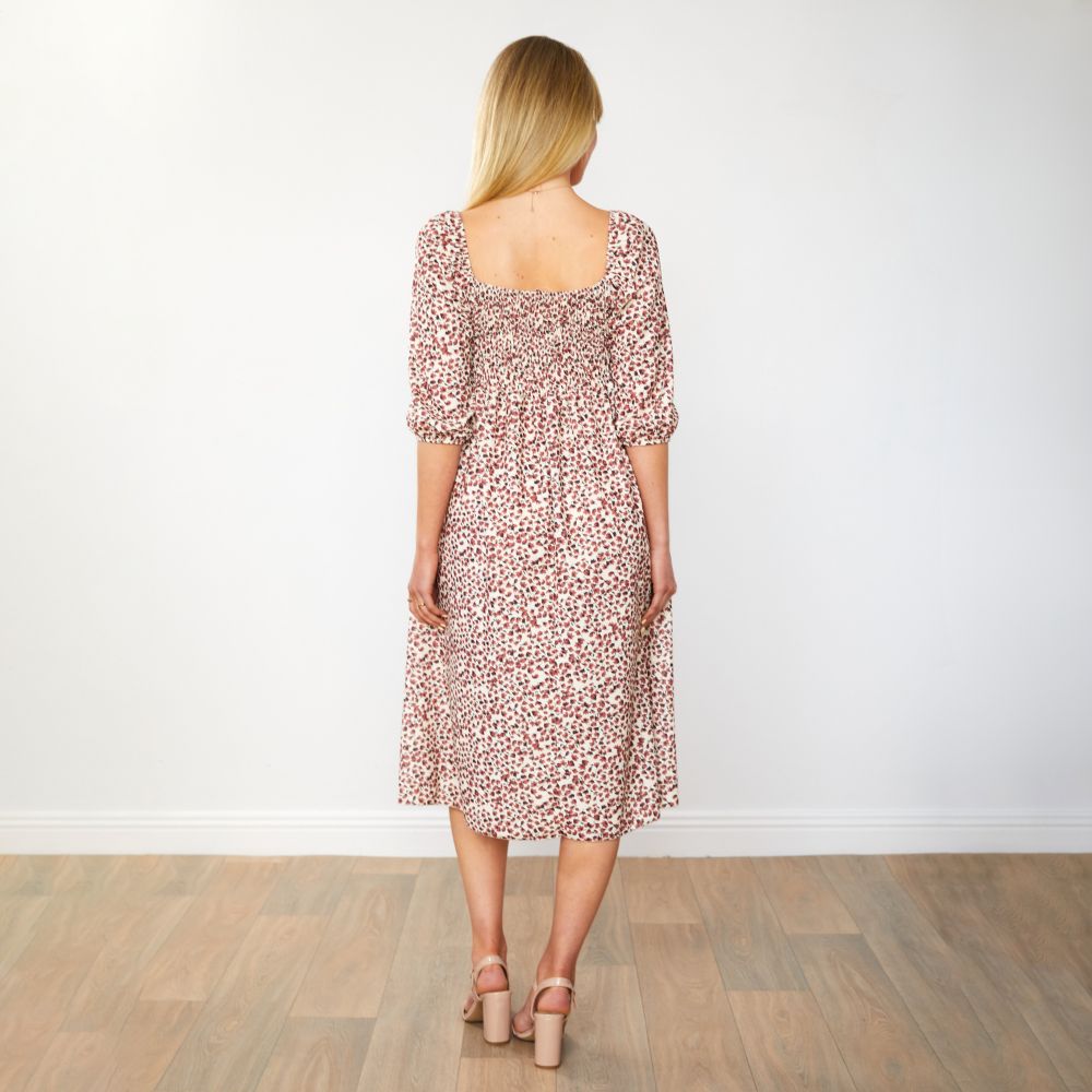 Georgia Dress (Ruby Flower)