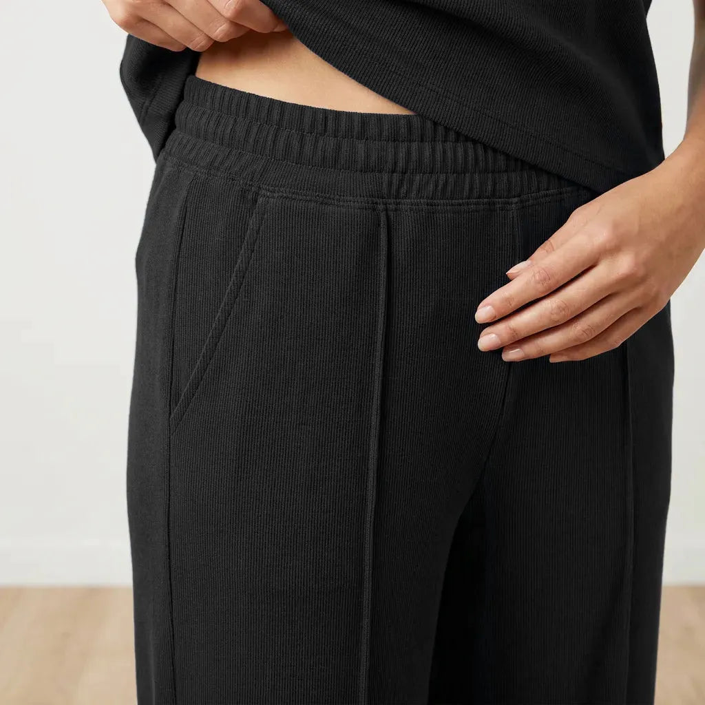 Lily Co-ord (Black) - Waistband Detail Close-Up