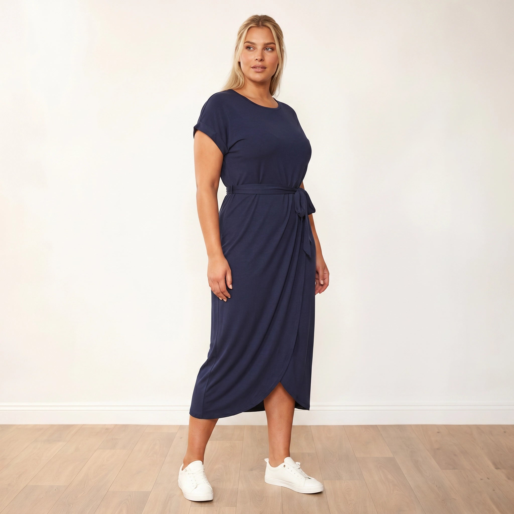 Lenny Dress in navy – women's dress – view 8