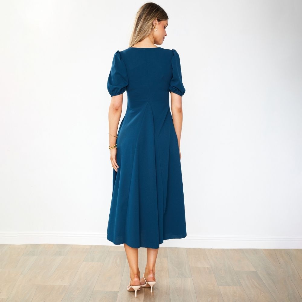 Flora Dress (Navy)