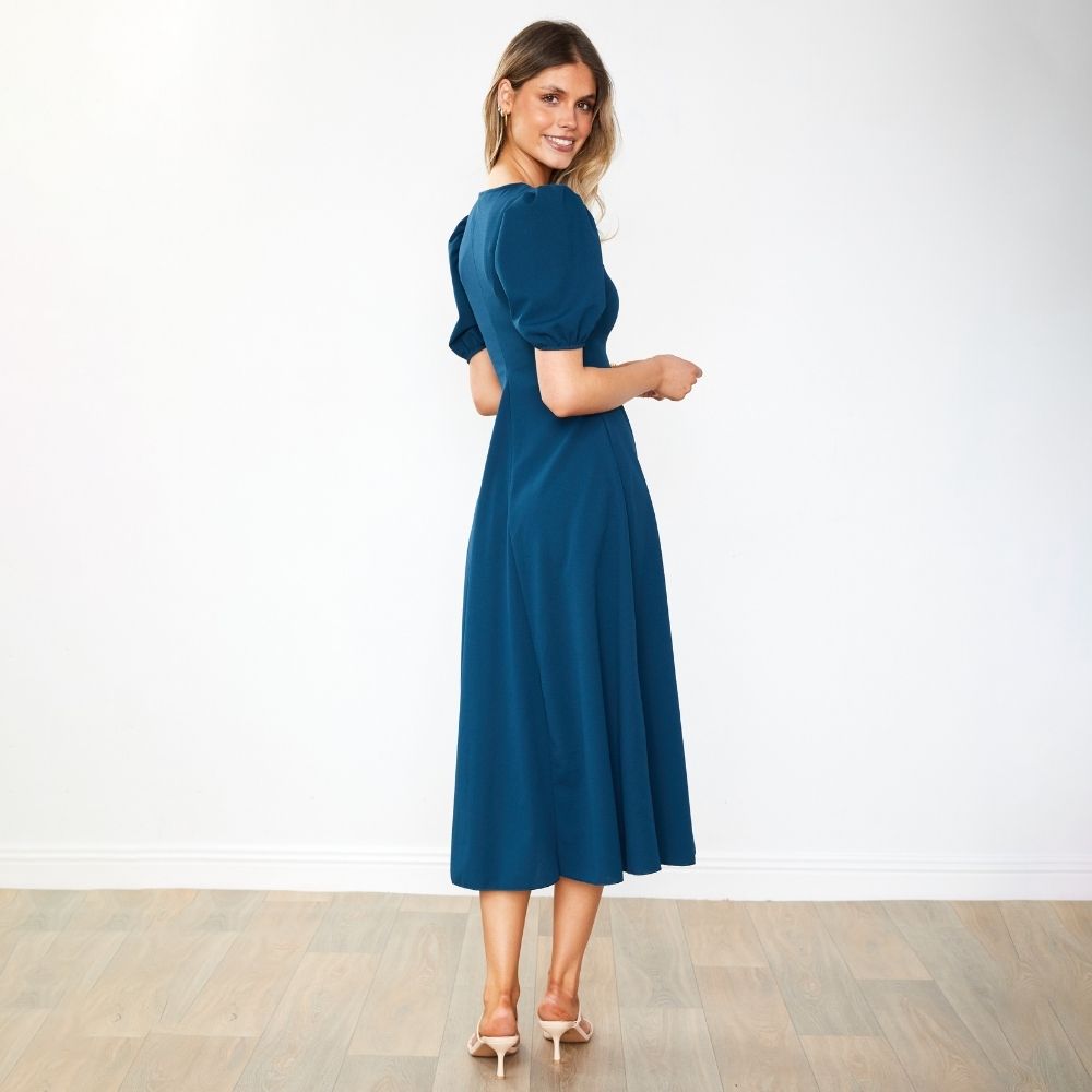 Flora Dress (Navy)