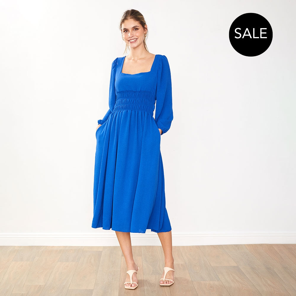 Evelyn Dress (Cobalt)