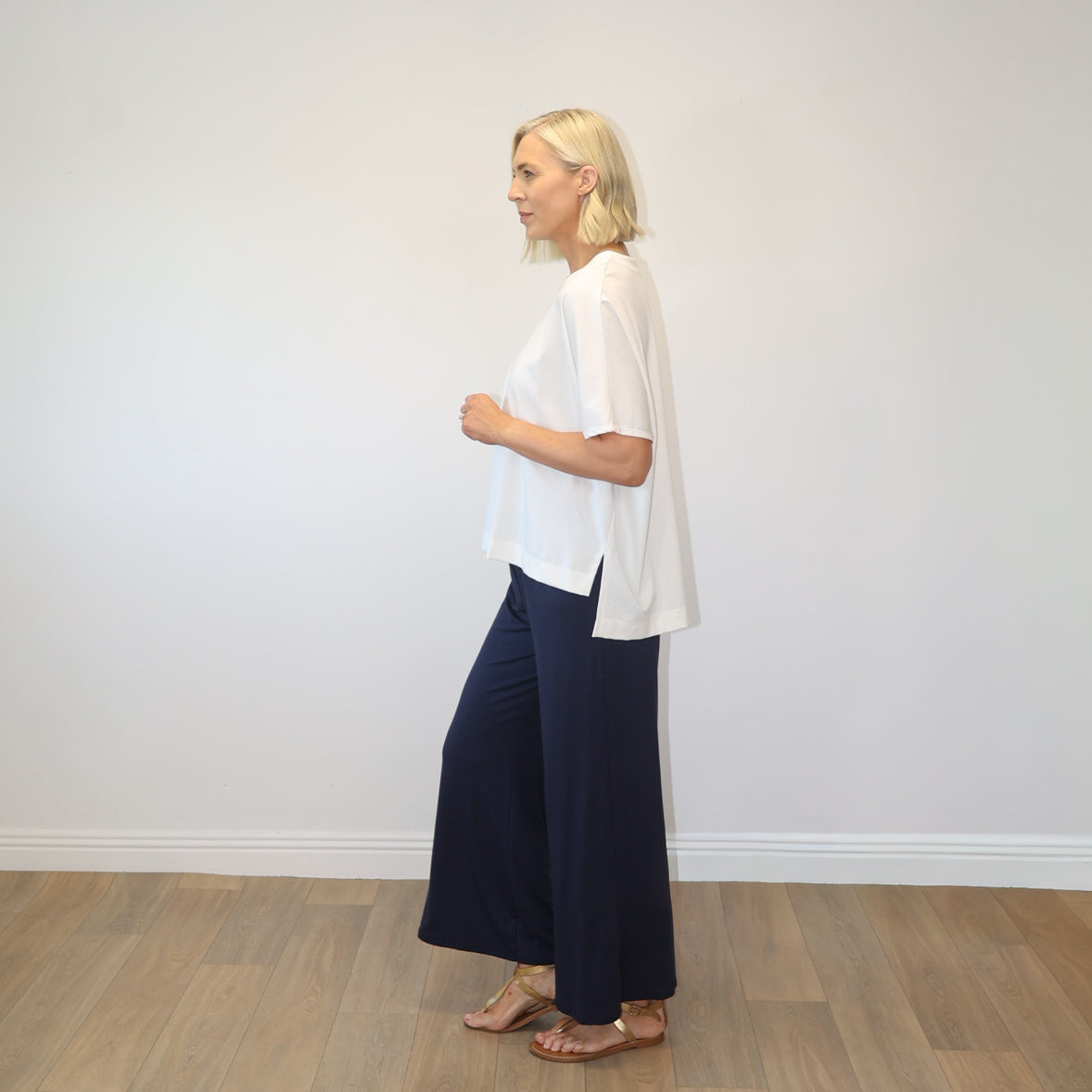 Camille Batwing Top (White)