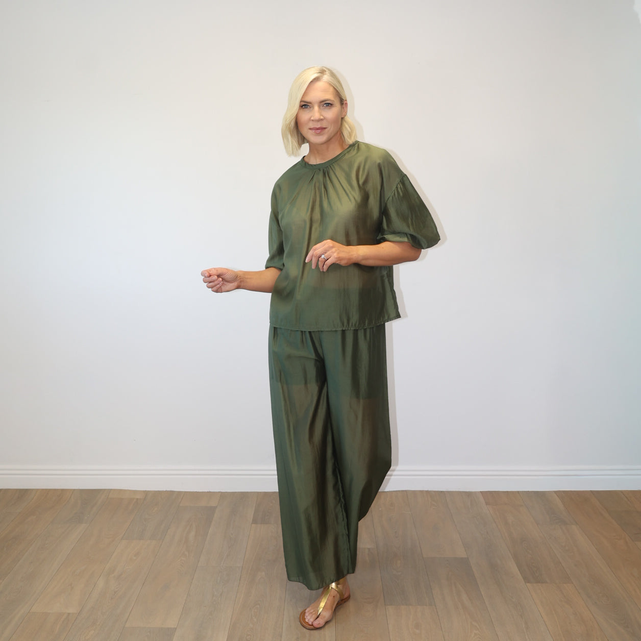 Niamh Co-ord Set (Khaki)
