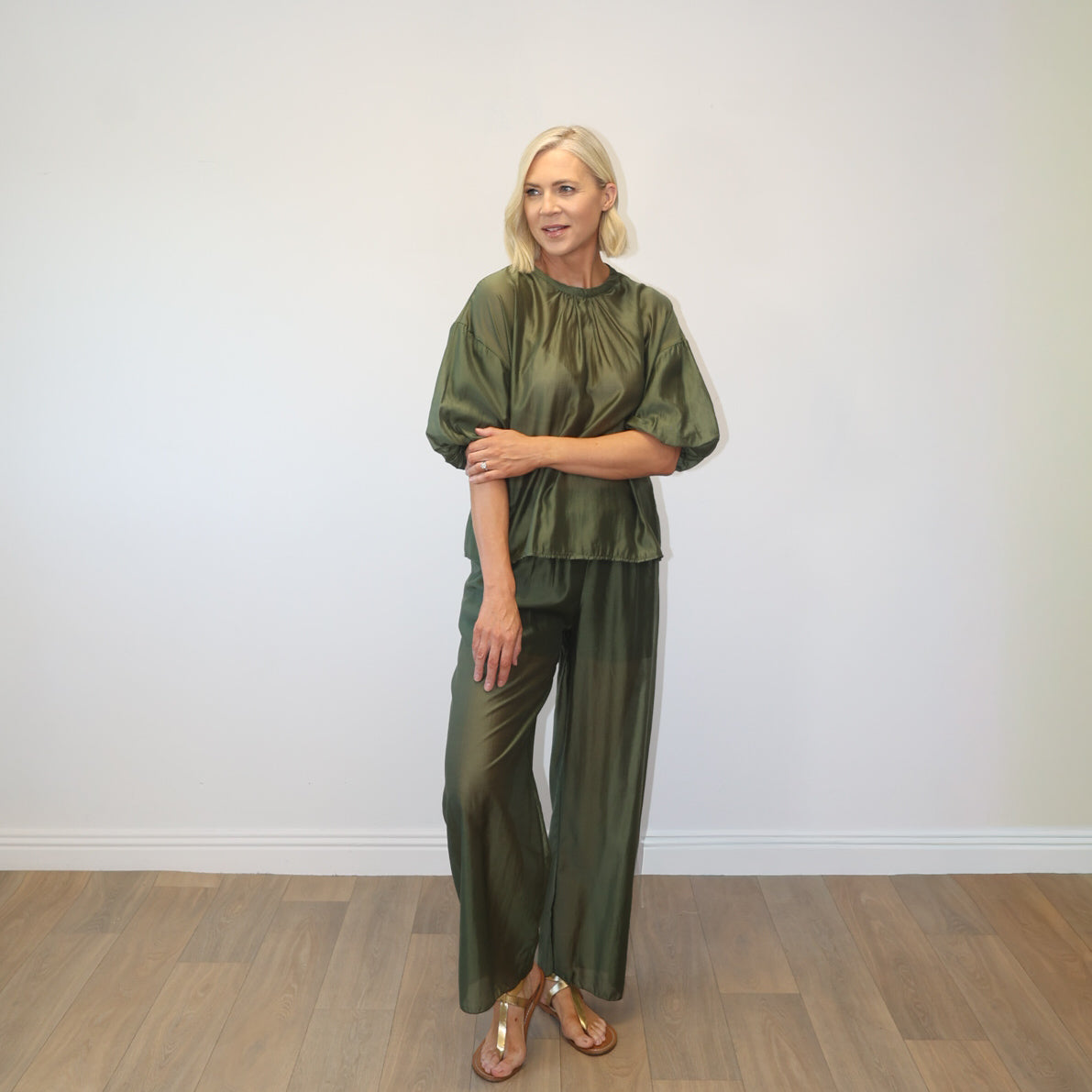 Niamh Co-ord Set (Khaki)