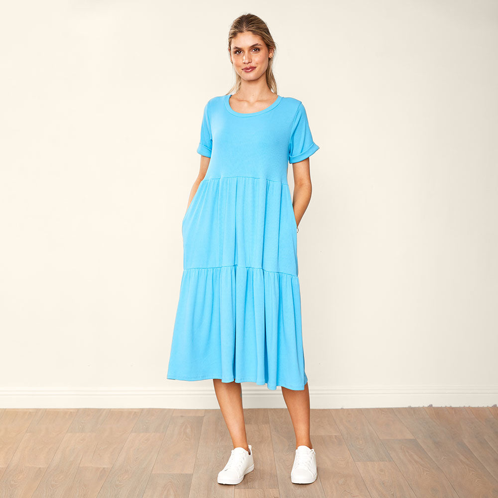 Aida Dress Pink & Blue (2 for €66)