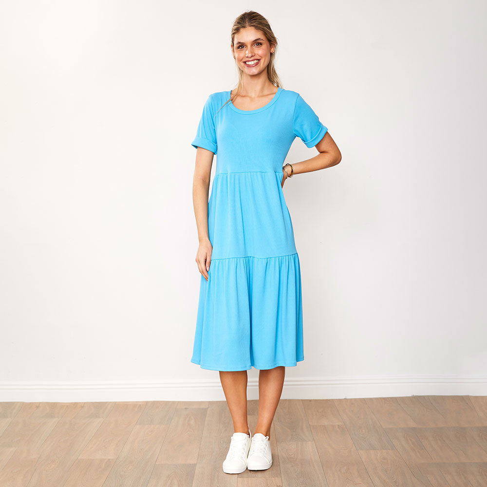 Aida Dress Pink & Blue (2 for €66)