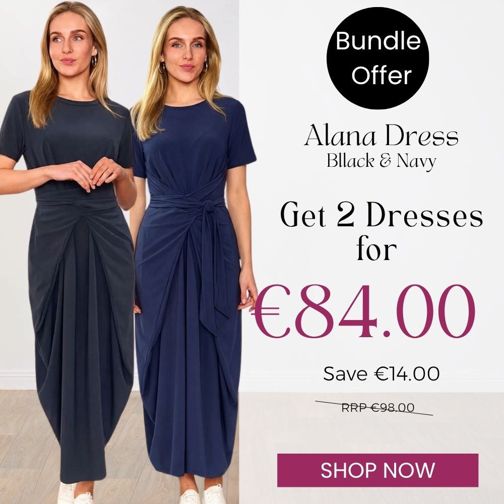 Alana Dress Black & Navy for €84.00