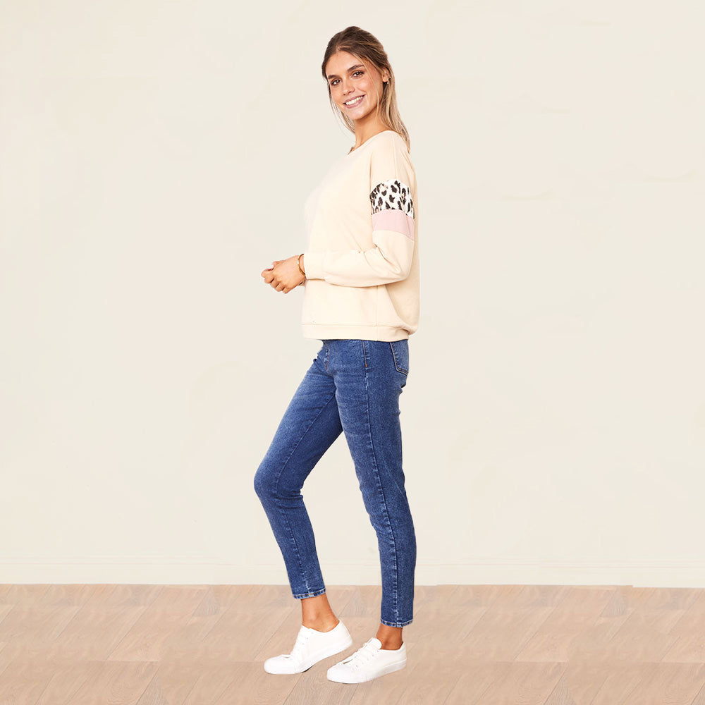 Ally Jumper (Cream/Pink) - The Casual Company