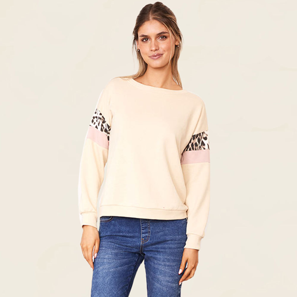 Ally Jumper (Cream/Pink) - The Casual Company