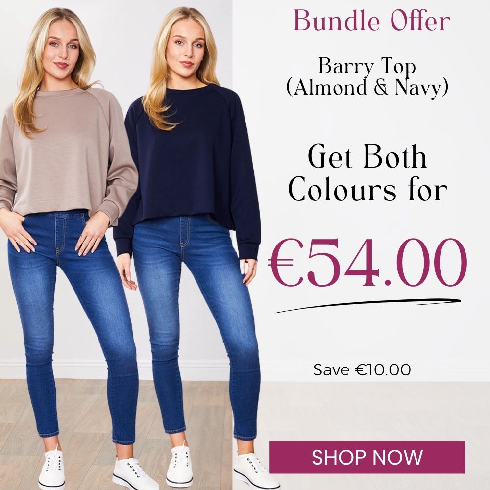Barry Top Almond & Navy (2 for €54)