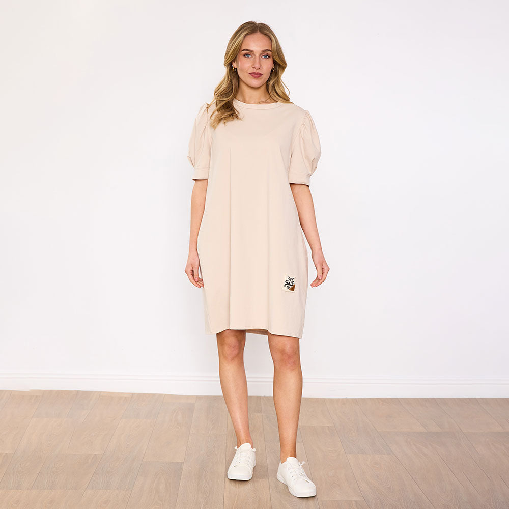 Bella Dress in cream – women's dress – view 3