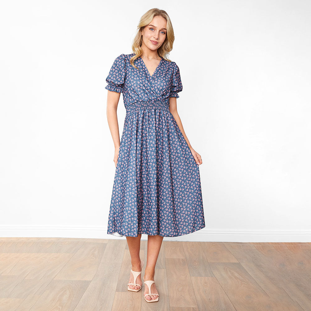 Belle Dress (Blue Blossom)