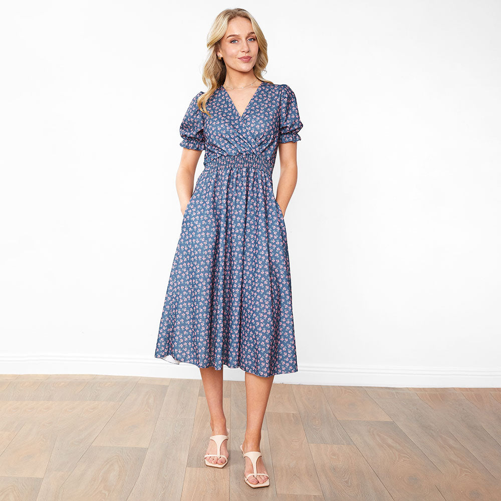 Belle Dress (Blue Blossom)