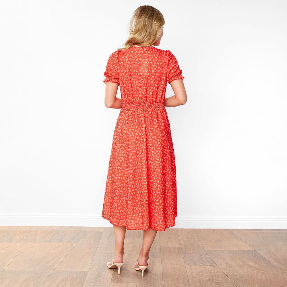 Belle Dress (Red Blossom)