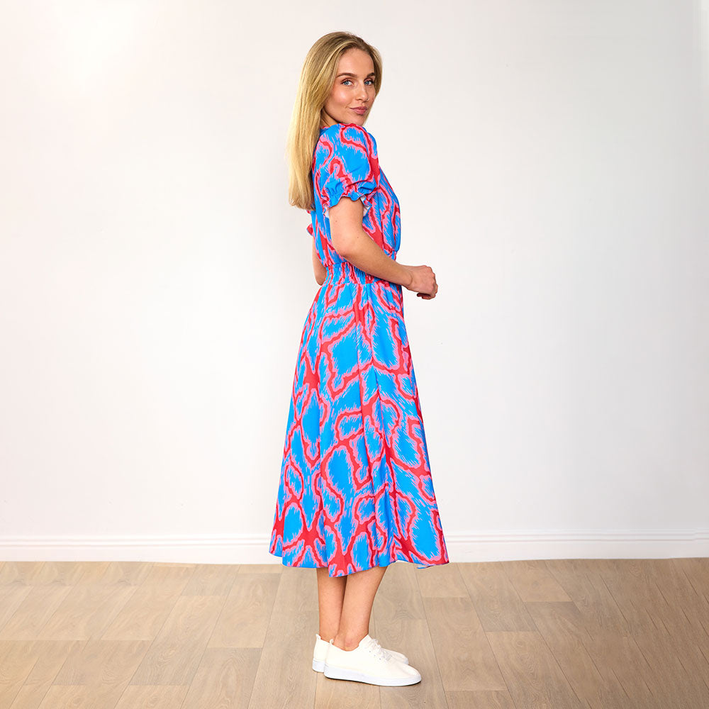 Belle Dress (Coral Blue)