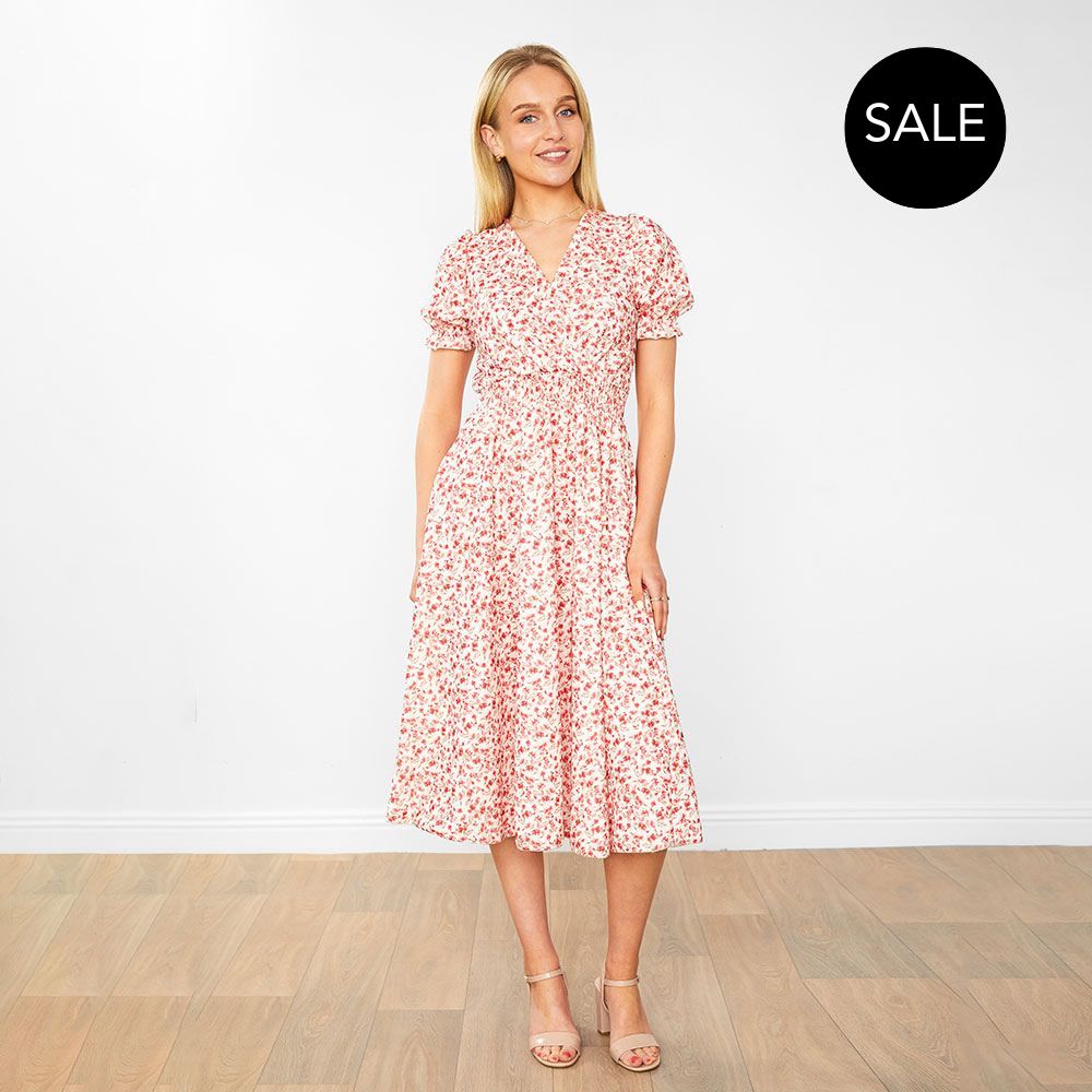 Belle Dress (Honeysuckle Red)