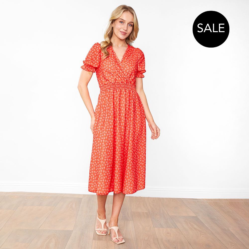 Belle Dress (Red Blossom)