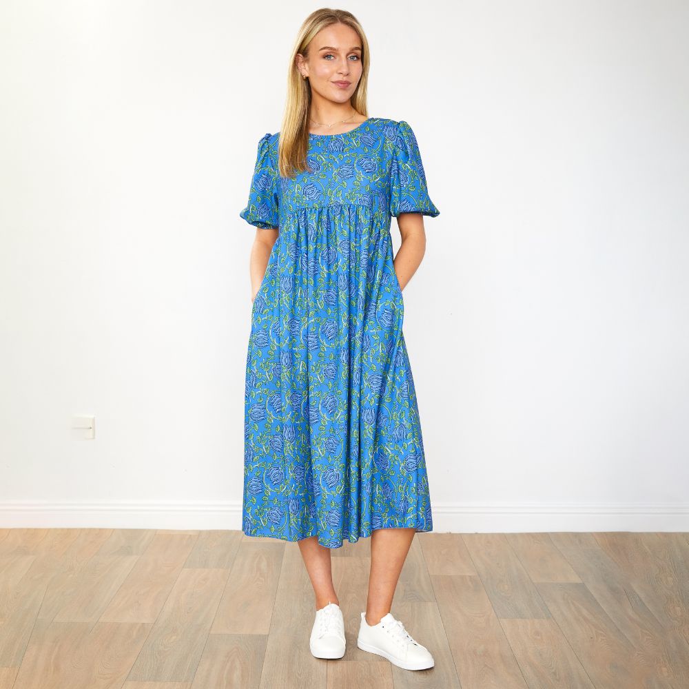 Toni Dress (Blue Lotus)