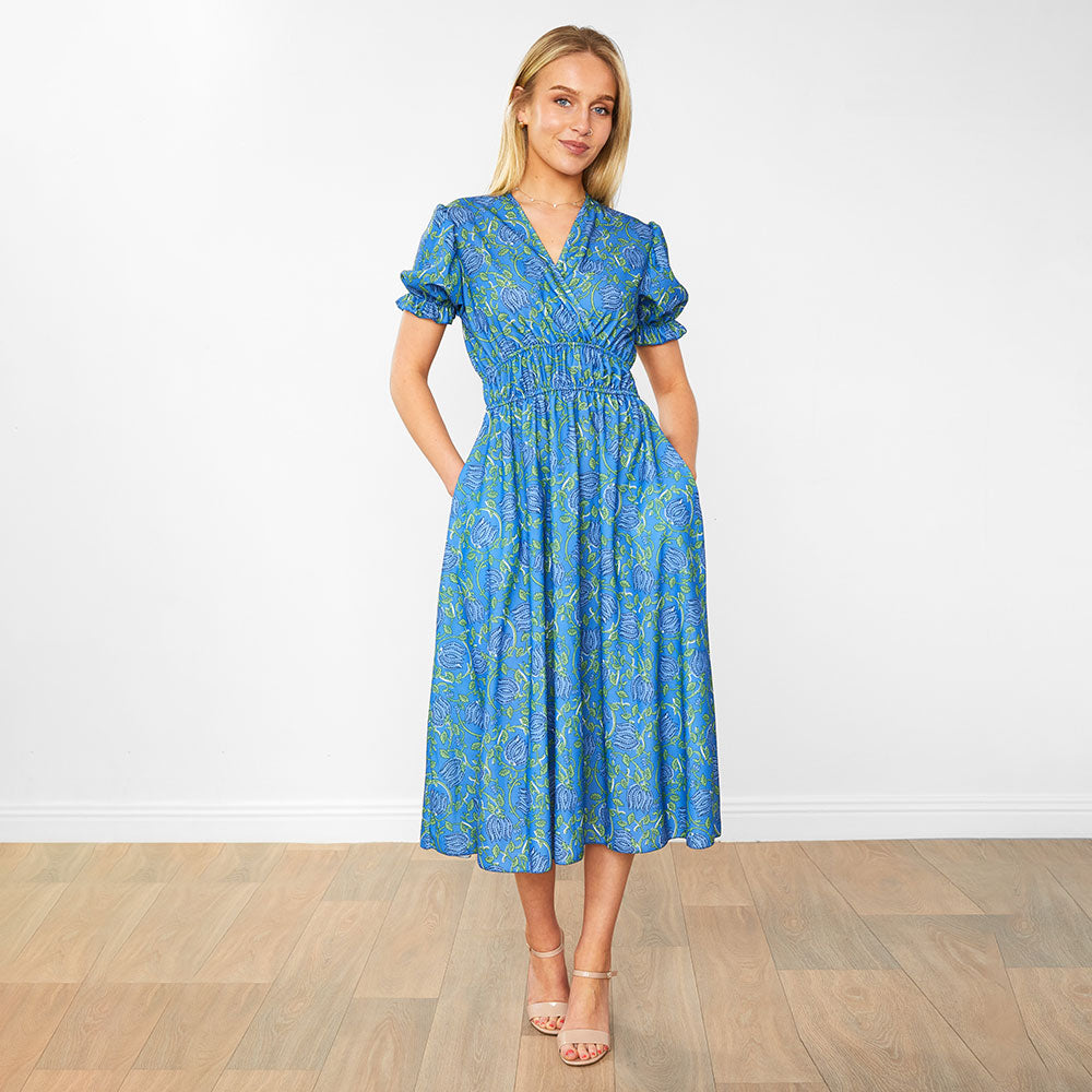 Bonnie dress Green Orchid & Blue Lotus (2 for €90)