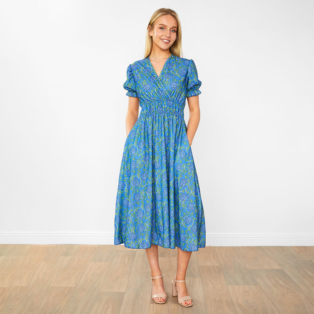 Bonnie dress Green Orchid & Blue Lotus (2 for €90)