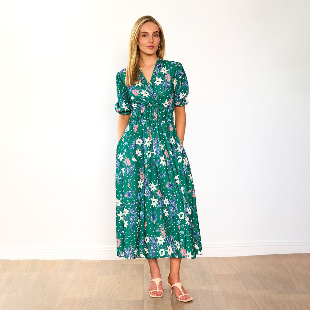 Bonnie Dress (Emerald/Lily)