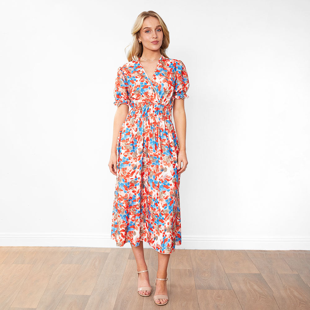 Bonnie Dress (Red Floral)