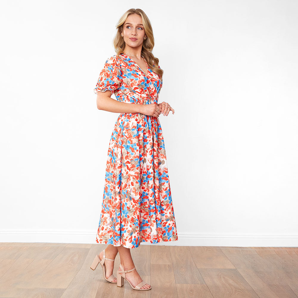 Bonnie Dress (Red Floral)