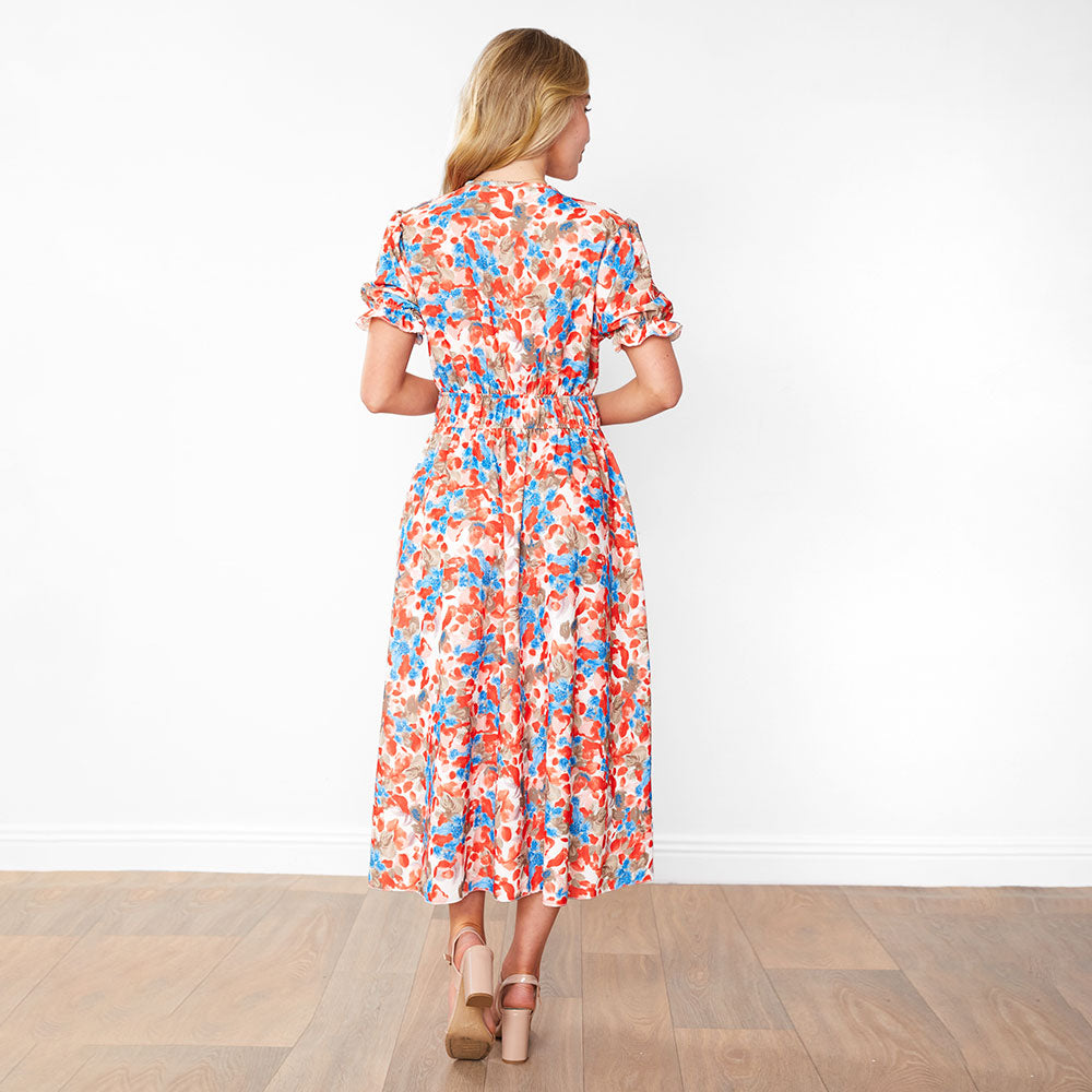 Bonnie Dress (Red Floral)