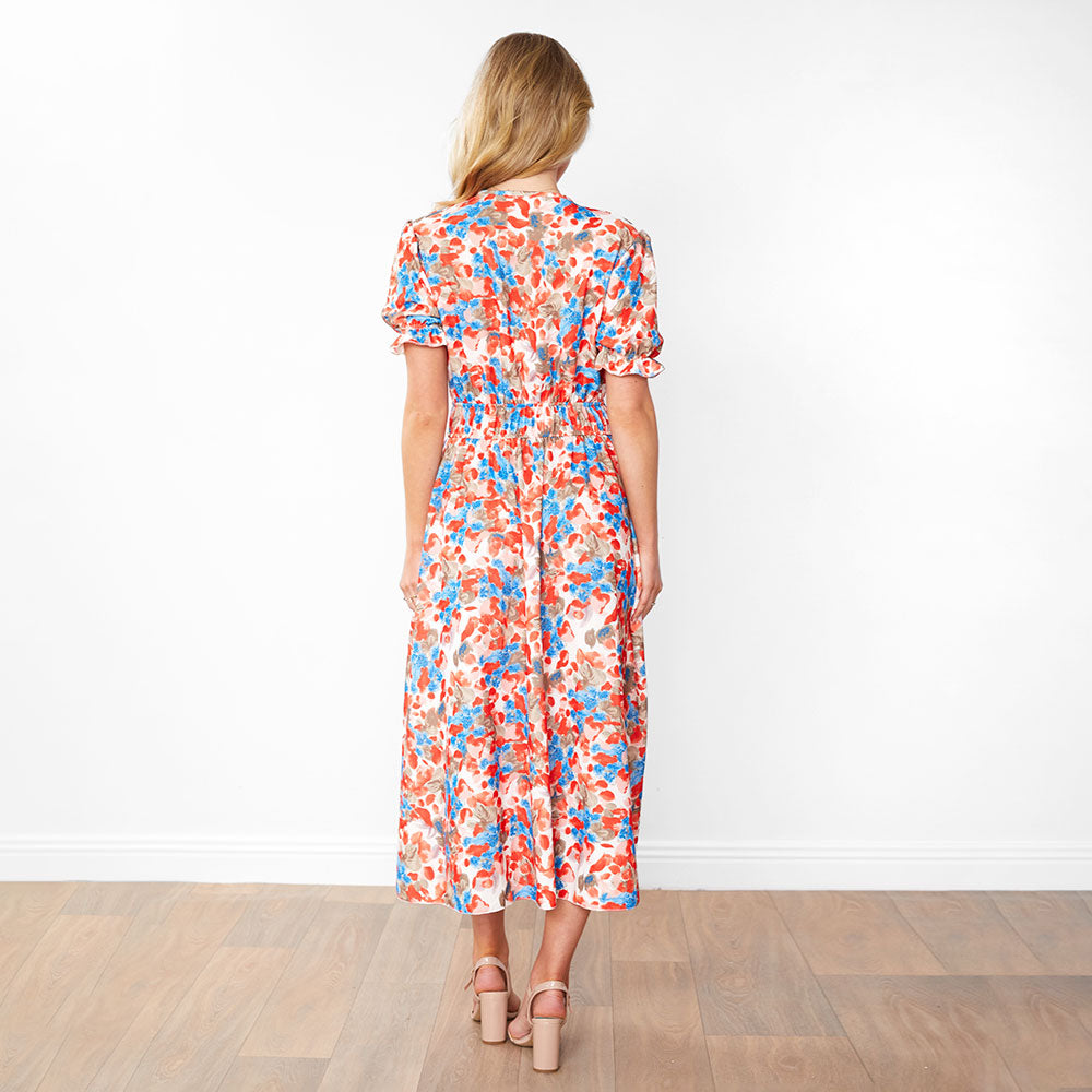 Bonnie Dress (Red Floral)