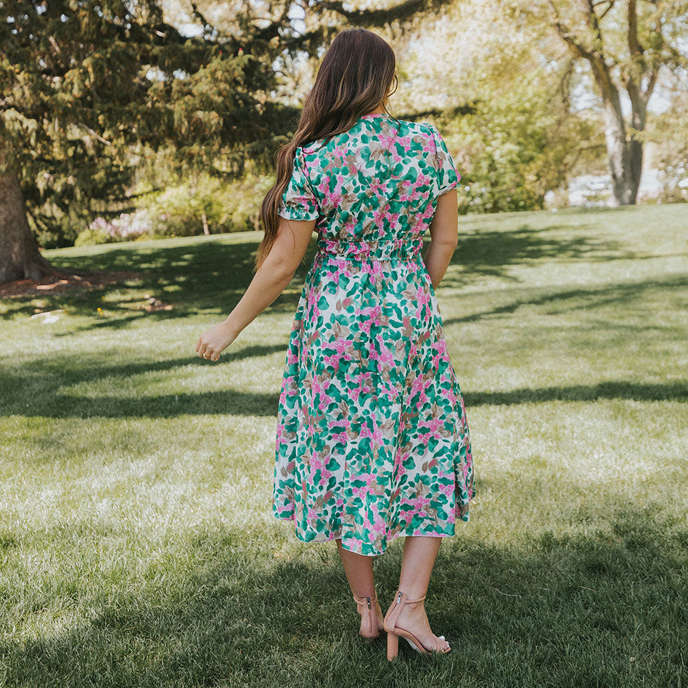 Bonnie Dress (Green Floral)
