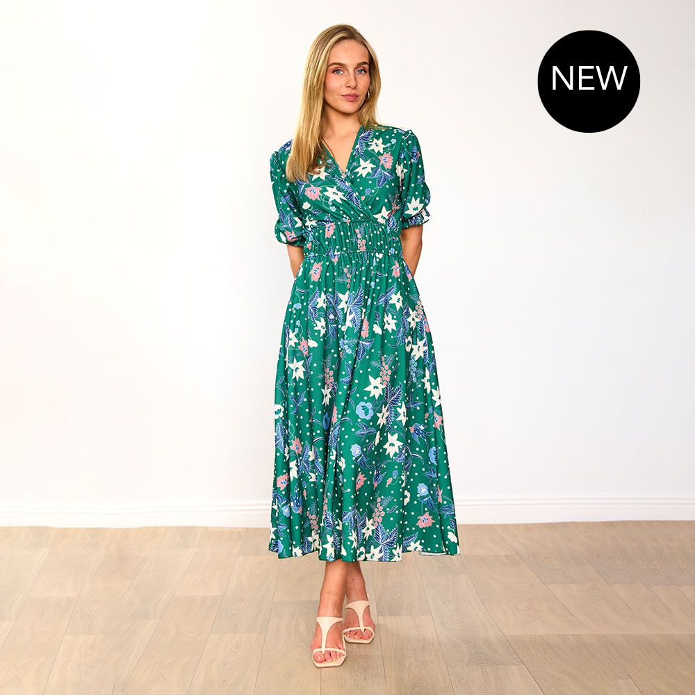 Bonnie Dress (Emerald/Lily)